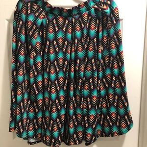 Lularoe Madison - multicolored pattern Large NWOT